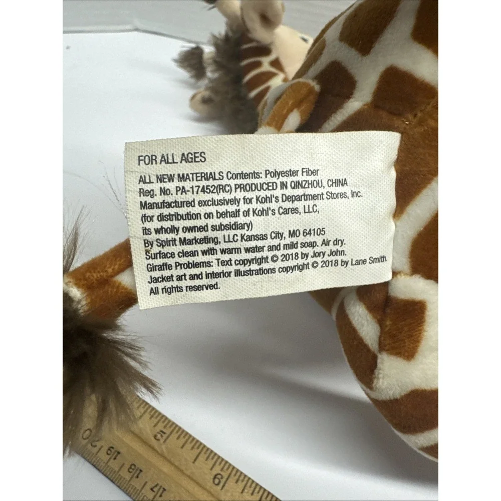 Kohls Cares Giraffe Plush Stuffed Animal Soft Toy 2019 Giraffe Problems 12